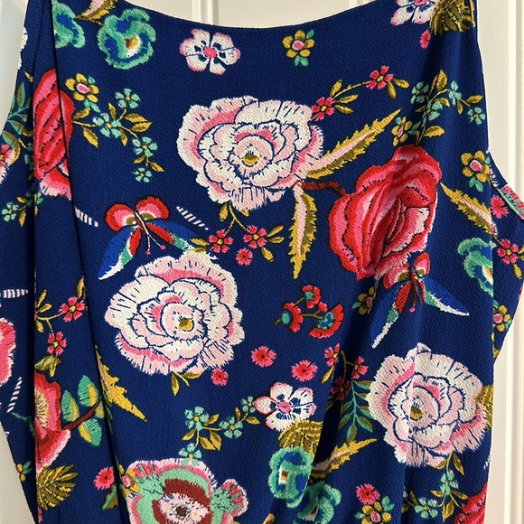 Blue Rain Floral Romper - Picture 10 of 13